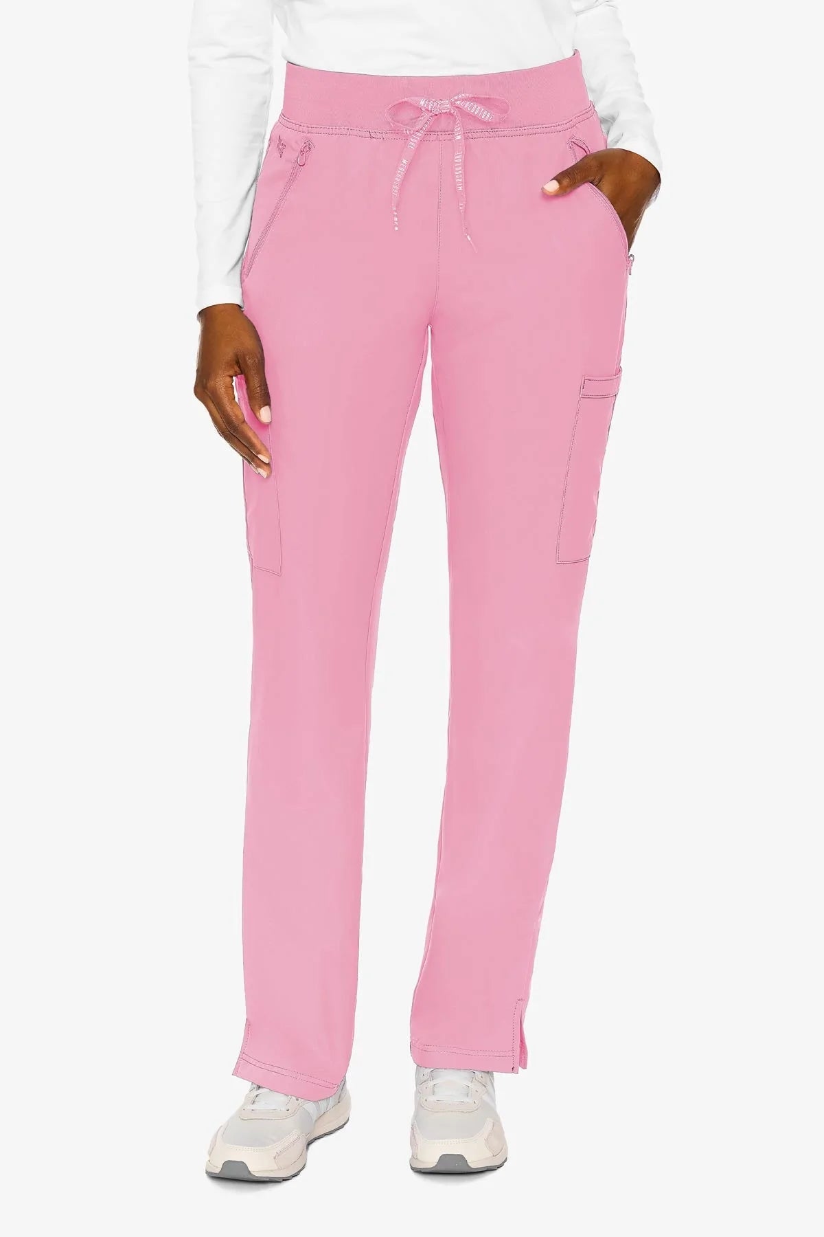 Med Couture 2702 Insight Zipper Pant - Taffy Pink - ScrubHeaven