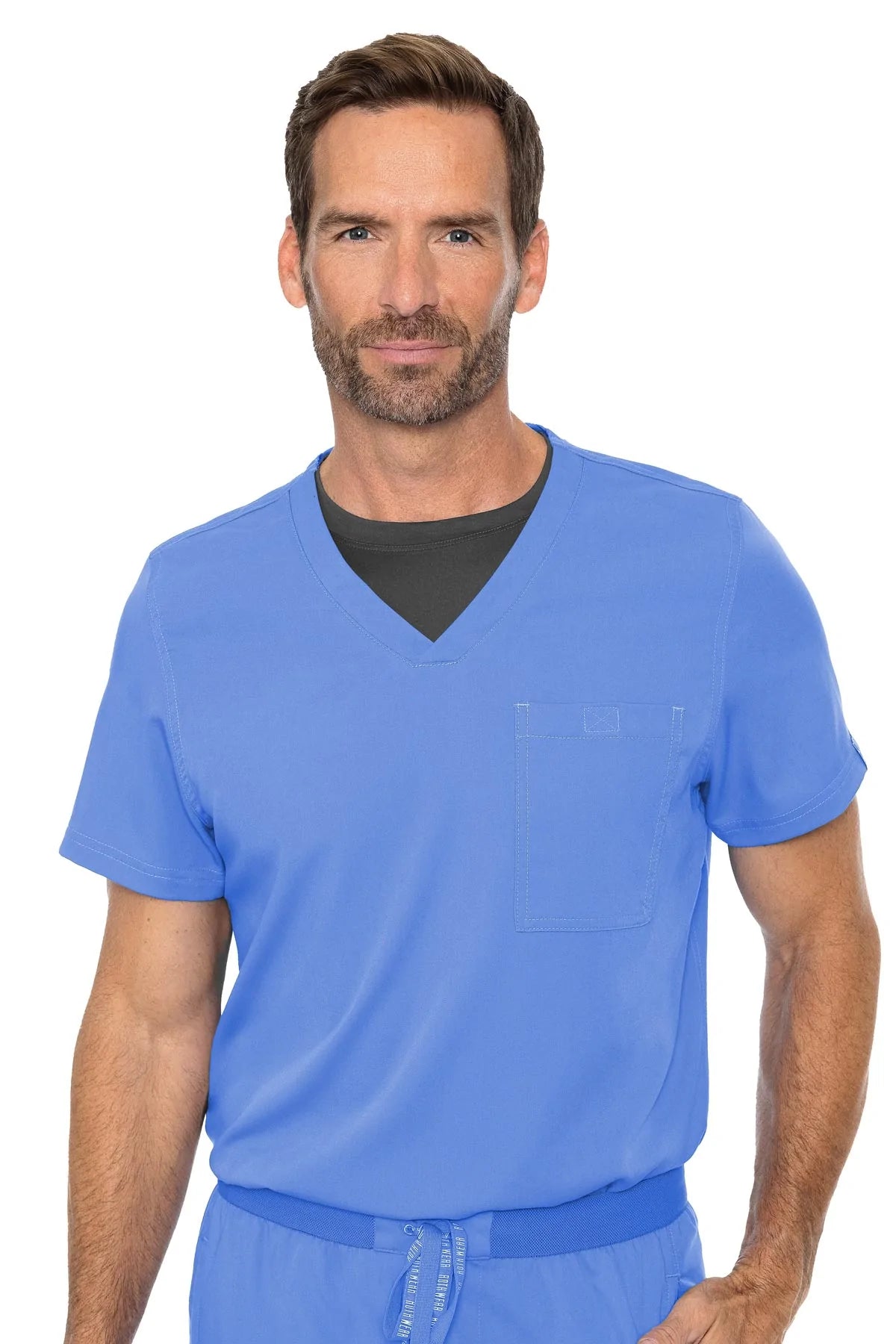 Med Couture 7478 Rothwear Cadence One Pocket Top - Ceil - ScrubHeaven