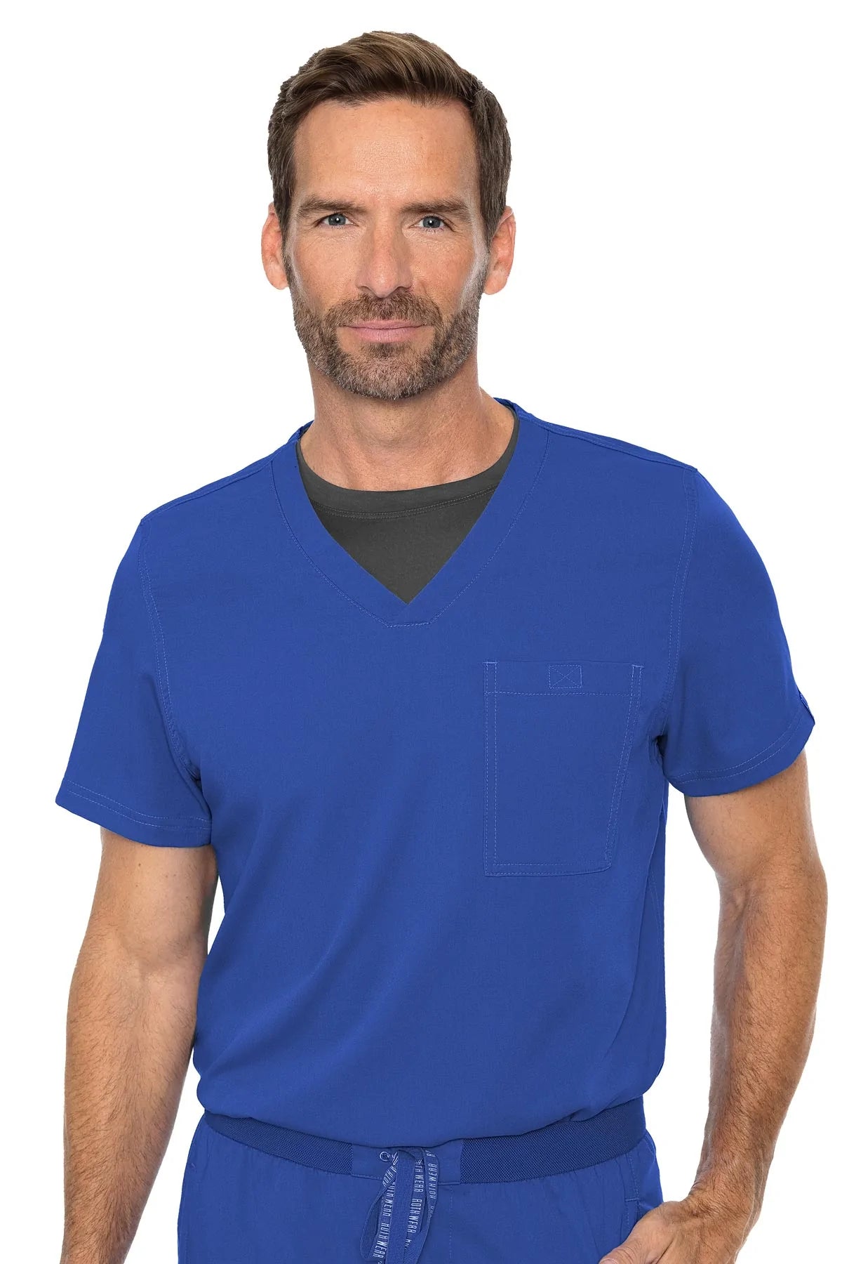 Med Couture 7478 Rothwear Cadence One Pocket Top - Royal - ScrubHeaven