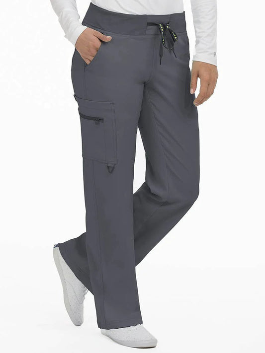 Med Couture 8747 ACTIVATE YOGA 1 CARGO POCKET PANT-PEWTER - ScrubHeaven